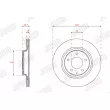 Jeu de 2 disques de frein arrière JURID 562563JC - Visuel 2