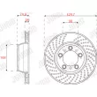 Disque de frein arrière droit JURID 562590JC-1 - Visuel 2