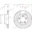 Disque de frein arrière droit JURID 562590JC-1 - Visuel 3