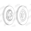 Jeu de 2 disques de frein avant JURID 562593JC-1 - Visuel 2
