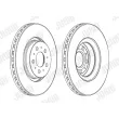 Jeu de 2 disques de frein avant JURID 562604JC-1 - Visuel 2