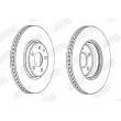 Jeu de 2 disques de frein avant JURID 562615JC-1 - Visuel 2