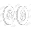 Jeu de 2 disques de frein avant JURID 562628JC-1 - Visuel 2