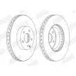 Jeu de 2 disques de frein avant JURID 562647JC-1 - Visuel 2