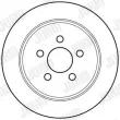Jeu de 2 disques de frein arrière JURID 562656JC - Visuel 2