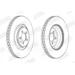 Jeu de 2 disques de frein avant JURID 562661JC-1 - Visuel 2