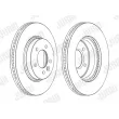 Jeu de 2 disques de frein avant JURID 562666JC-1 - Visuel 2