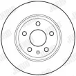 Jeu de 2 disques de frein arrière JURID 562676JC - Visuel 2
