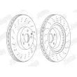 Jeu de 2 disques de frein avant JURID 562678JC-1 - Visuel 2