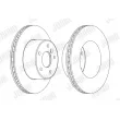 Jeu de 2 disques de frein avant JURID 562685JC-1 - Visuel 2
