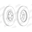 Jeu de 2 disques de frein avant JURID 562692JC-1 - Visuel 2