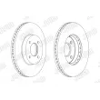 Jeu de 2 disques de frein avant JURID 562693JC - Visuel 2