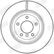 Jeu de 2 disques de frein arrière JURID 562721JC - Visuel 2