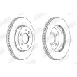 Jeu de 2 disques de frein avant JURID 562722JC-1 - Visuel 2