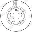 Jeu de 2 disques de frein avant JURID 562725JC - Visuel 2