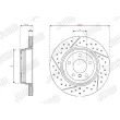Jeu de 2 disques de frein arrière JURID 562749JC - Visuel 2