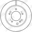Jeu de 2 disques de frein arrière JURID 562773JC - Visuel 3