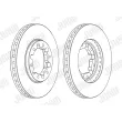 Jeu de 2 disques de frein avant JURID 562809JC-1 - Visuel 2