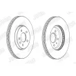 Jeu de 2 disques de frein avant JURID 562852JC-1 - Visuel 2