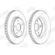Jeu de 2 disques de frein avant JURID 562854JC-1 - Visuel 2