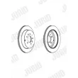 Jeu de 2 disques de frein arrière JURID 562923JC - Visuel 2