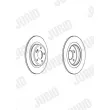 Jeu de 2 disques de frein arrière JURID 562963JC - Visuel 2