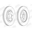 Jeu de 2 disques de frein avant JURID 562987JC - Visuel 2