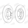 Jeu de 2 disques de frein arrière JURID 562996JC - Visuel 2