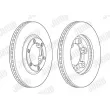 Jeu de 2 disques de frein avant JURID 563013JC - Visuel 2
