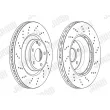 Jeu de 2 disques de frein avant JURID 563016JC-1 - Visuel 2