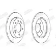 Jeu de 2 disques de frein arrière JURID 563033JC - Visuel 2
