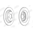 Jeu de 2 disques de frein arrière JURID 563038JC - Visuel 2