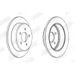 Jeu de 2 disques de frein arrière JURID 563052JC - Visuel 2