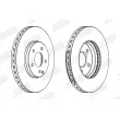 Jeu de 2 disques de frein avant JURID 563056JC-1 - Visuel 2