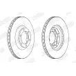 Jeu de 2 disques de frein avant JURID 563063JC - Visuel 2