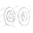 Jeu de 2 disques de frein avant JURID 563074JC - Visuel 2