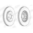 Jeu de 2 disques de frein avant JURID 563075JC - Visuel 2