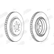 Jeu de 2 disques de frein arrière JURID 563092JC - Visuel 2