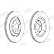 Jeu de 2 disques de frein arrière JURID 563095JC - Visuel 2