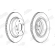 Jeu de 2 disques de frein arrière JURID 563096JC - Visuel 2