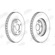 Jeu de 2 disques de frein avant JURID 563097JC - Visuel 2
