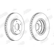 Jeu de 2 disques de frein avant JURID 563098JC - Visuel 2