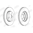 Jeu de 2 disques de frein avant JURID 563105JC - Visuel 2