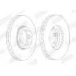 Jeu de 2 disques de frein avant JURID 563124J-1 - Visuel 2