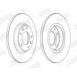 Jeu de 2 disques de frein arrière JURID 563166JC - Visuel 2