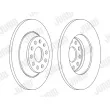 Jeu de 2 disques de frein arrière JURID 563168JC - Visuel 2