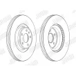 Jeu de 2 disques de frein avant JURID 563175JC-1 - Visuel 2