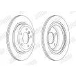 Jeu de 2 disques de frein arrière JURID 563233JC - Visuel 2