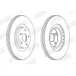 Jeu de 2 disques de frein avant JURID 563236JC-1 - Visuel 2