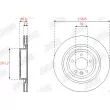 Jeu de 2 disques de frein arrière JURID 563250JC-1 - Visuel 2